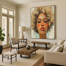 Load image into Gallery viewer, Abstract Painting Textured Hair Woman Art for Bedroom &amp; Boutique Decor LargeART2160

