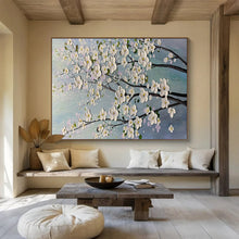 Load image into Gallery viewer, Cherry Blossom “Delicate Blooms” Painting on Canvas, Elegant Floral Art DKH887
