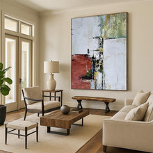 Load image into Gallery viewer, Urban Fragments - Red and Gray Abstract Acrylic, Fit for Industrial - Style Lofts and City - Themed Restaurants DTP039
