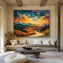 Load image into Gallery viewer, Vivid Landscape Abstract Painting for Bohemian Den &amp; Adventure - Lover’s Bedroom DKH252
