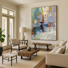 Load image into Gallery viewer, Oversized Hand - painted Textured Abstract Blend Acrylic Art for Art - Loving Hallways LargeART0228
