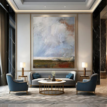 Load image into Gallery viewer, Abstract Landscape with Textures Abstract Canvas Painting, Suited for Rustic Home Office &amp; Nature - Inspired Lounge LargeART1140
