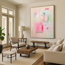 Load image into Gallery viewer, Soft Pastel Abstract Painting, Perfect for Minimalist Nursery &amp; Calming Yoga Studio LargeART1854
