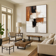 Load image into Gallery viewer, “Warm Toned Geometric Abstraction” – Cozy Abstract with Earthy Color Blocks DTP129
