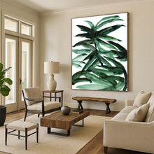 Load image into Gallery viewer, Vibrant Green Foliage – Watercolor Plant Study with Bold Strokes DTP243
