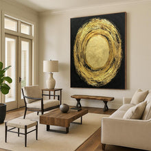 Load image into Gallery viewer, Gold &amp; Black Abstract Art, Great for Luxury Bedroom &amp; Opulent Lounge LargeART2330
