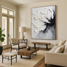 Load image into Gallery viewer, Large Detailed White Flower Art - Ideal for Feminine Boutique &amp; Classic Living Room LargeART0768

