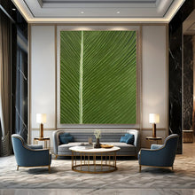Load image into Gallery viewer, Green Leaf Vein Abstract Painting, Suited for Nature - Lover’s Office &amp; Botanical Café LargeART1429
