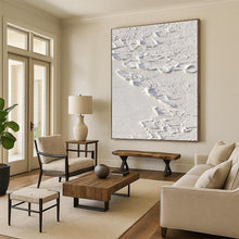 Load image into Gallery viewer, Large - Scale Textured White Abstract Art for Minimalist Gallery &amp; Bright Studio LargeART0522
