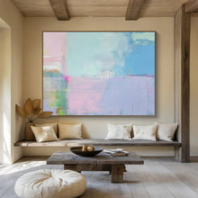 Load image into Gallery viewer, Pastel - Toned Color Block Abstract Canvas Painting DKH481
