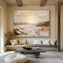 Load image into Gallery viewer, Textured Mountain - Sea Abstract Painting (Revisited) DKH460
