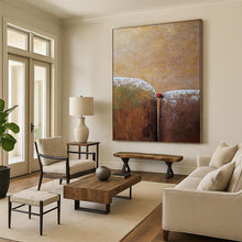 Load image into Gallery viewer, Subtle Connection - Earth - Toned Abstract Acrylic Work, Suited for Cozy Bedrooms and Rustic - Style Studies DTP033
