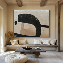 Load image into Gallery viewer, Abstract Painting on Canvas: Earth - Toned Textured Shapes - “Rustic Charm” DKH587
