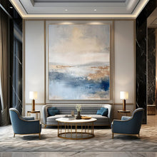 Load image into Gallery viewer, Coastal - Inspired Abstract, Suited for Beach House Living Room &amp; Relaxing Spa LargeART1340
