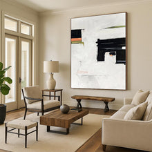 Load image into Gallery viewer, Large - Format Minimalist Black - White Abstract 1 Acrylic for Contemporary Office &amp; Monochrome Bedroom LargeART0327
