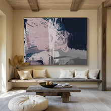 Load image into Gallery viewer, Soft Pink - Purple Abstract Fusion Acrylic painting DLZ142
