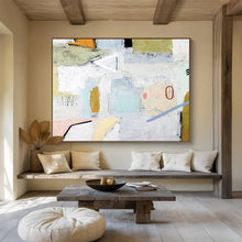 Load image into Gallery viewer, Textured Urban - Mosaic Abstract Painting on Canvas DKH554
