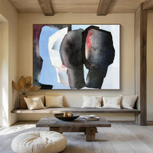 Load image into Gallery viewer, Hand - painted Large - scale Collaged Colorful Shapes Acrylic Art for Creative Studios LargeART1782
