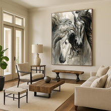 Load image into Gallery viewer, “Majestic Horses in Motion” - Impressionistic Equine Art on Canvas DKH1644
