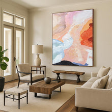 Load image into Gallery viewer, “Soft Color Fusion” – Pastel - Toned Abstract Oil Painting with Gentle Textures DTP275
