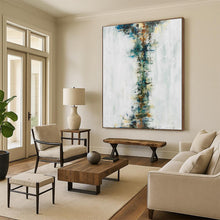 Load image into Gallery viewer, Hand - painted Oversized Vertical Color Fusion Abstract Acrylic Art for Modern Hallways LargeART0025
