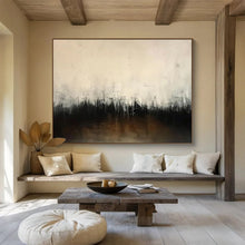 Load image into Gallery viewer, Beige, Gray &amp; Black Abstract Minimalist Art - Perfect for Modern Office &amp; Quiet Library DKH048
