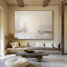 Load image into Gallery viewer, Neutral - Toned Minimalist Abstract Painting On Canvas for Modern Office &amp; Minimalist Bedroom DKH331
