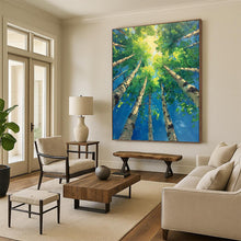 Load image into Gallery viewer, “Green Forest Canopy” - Impressionistic Landscape Art on Canvas DKH1552

