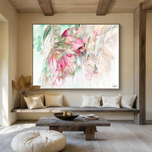 Load image into Gallery viewer, Tropical Floral Dream Abstract Painting on Canvas DKH534
