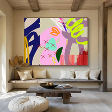 Load image into Gallery viewer, Neon - Hued Abstract Painting for Trendy Nightclub &amp; Modern Art Pop - up DKH200
