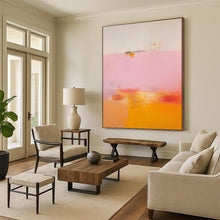 Load image into Gallery viewer, “Soft Pink - Orange Abstract” Abstract Painting on Canvas, Calming Wall Decor DKH992
