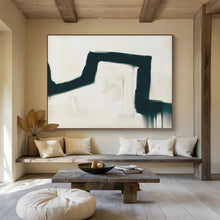 Load image into Gallery viewer, Black and White Fluid Abstract Abstract acrylic painting DLZ115
