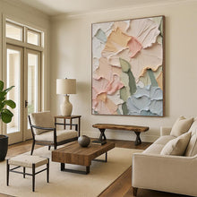 Load image into Gallery viewer, “Soft Toned Floral Impasto” - 3D Flower Art on Canvas DKH1393
