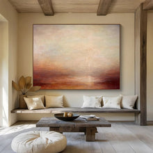 Load image into Gallery viewer, Subtle Tones Abstract Landscape Painting on Canvas - “Quiet Dusk” DKH775

