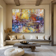 Load image into Gallery viewer, Vibrant Color - Block Abstract Painting for Creative Office &amp; Eclectic Living Room DKH154
