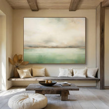 Load image into Gallery viewer, Soft Green - Blue Abstract Seascape for Minimalist Bathroom &amp; Relaxing Yoga Room DKH159
