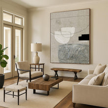 Load image into Gallery viewer, “Neutral Sketches” - Beige, white, black simple shapes and lines DTP167
