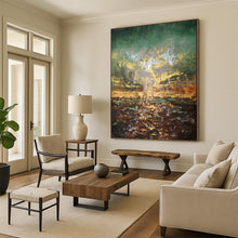Load image into Gallery viewer, Green - Toned Abstract Landscape Art, Ideal for Nature - Lover’s Office &amp; Cozy Cottage Den LargeART1942
