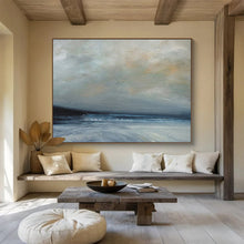 Load image into Gallery viewer, Muted Tones of a Calm Sea Abstract acrylic painting DLZ022
