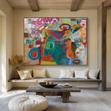 Load image into Gallery viewer, “Colorful Abstract Garden” - Whimsical Abstract Acrylic, Good for Conservatory and Bedroom DLZ244
