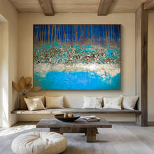 Load image into Gallery viewer, Textured Abstract Forest Painting On Canvas DKH385
