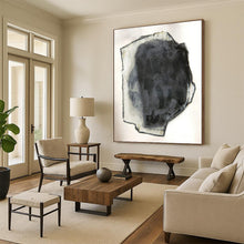 Load image into Gallery viewer, Expressionist Abstract Art, Monochromatic Textured Painting for Modern Gallery Wall &amp; Edgy Studio LargeART2252
