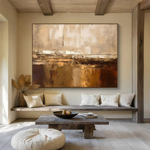Load image into Gallery viewer, Neutral Abstract Textures - Sophisticated Living Room Art LargeART1504
