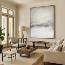 Load image into Gallery viewer, “Concrete Whispers” - Textured Monochrome Art, Great for Office Serenity, Abstract Painting on Canvas DKH1068
