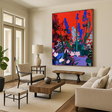 Load image into Gallery viewer, “Bold Color - Contrast Flower Garden” – Vibrant Floral Painting with Striking Color Choices DTP100
