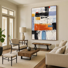 Load image into Gallery viewer, Large - Scale Vibrant Abstract Composition Acrylic Art for Game Room &amp; Art Café LargeART0412
