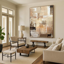 Load image into Gallery viewer, “Earth - Tone Abstract Composition” Abstract Modern Painting on Canvas, Timeless Decor DKH984
