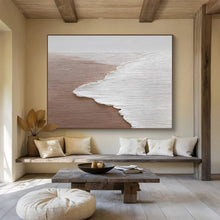 Load image into Gallery viewer, Minimalist Beach Large - scale acrylic painting DLZ178
