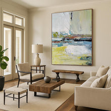 Load image into Gallery viewer, “Colorful Ripple” – Multihued Abstract Acrylic with Textured Layers DTP052
