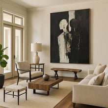 Load image into Gallery viewer, Abstract Painting, Black &amp; White, Figurative Art for Gallery &amp; Office LargeART2171
